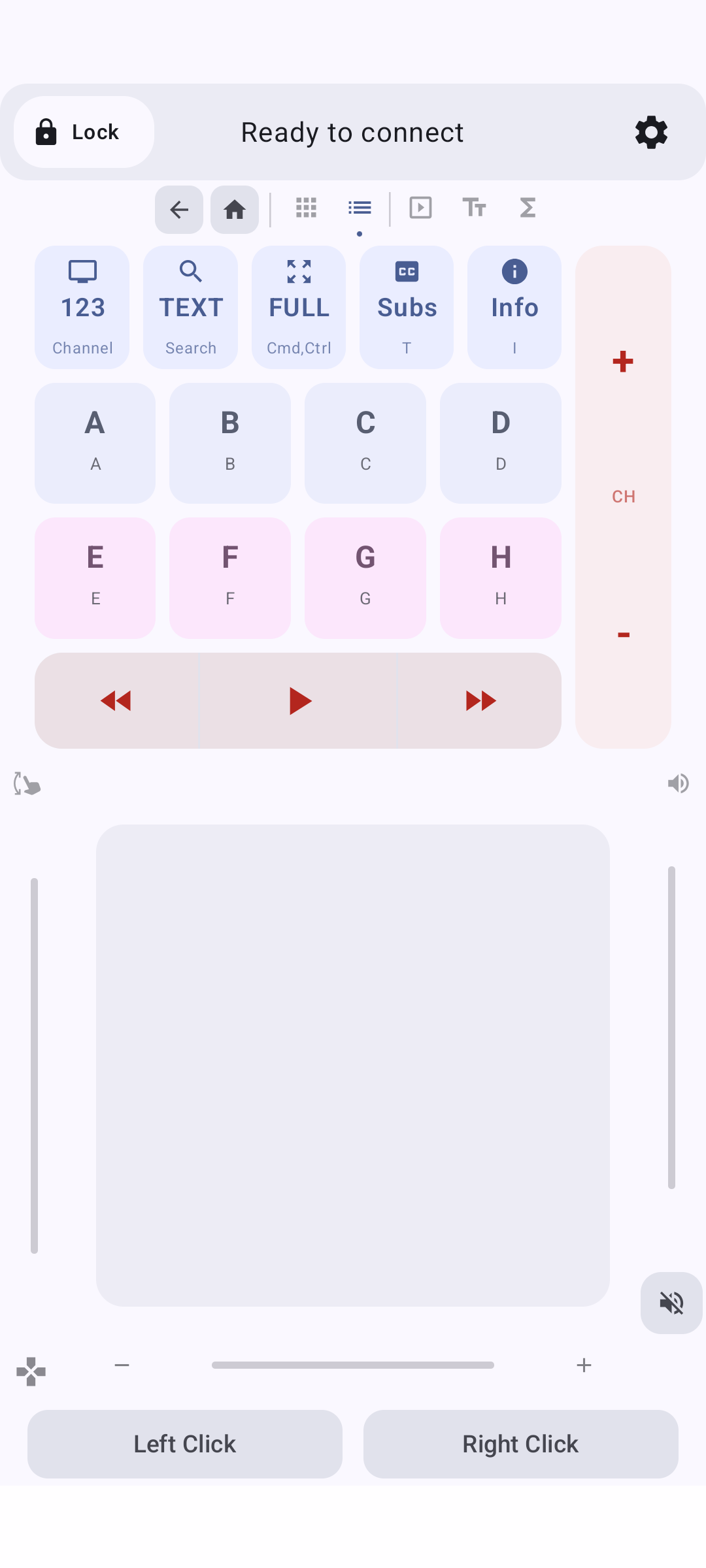 Channel Controls page